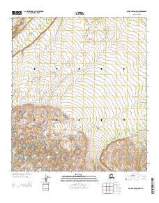 Mount Hayes D-5 NW Alaska Current topographic map, 1:25000 scale, 7.5 X 7.5 Minute, Year 2013