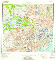 Mt Katmai Alaska Historical topographic map, 1:250000 scale, 1 X 2 Degree, Year 1951