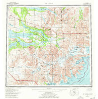 Mt Katmai Alaska Historical topographic map, 1:250000 scale, 1 X 2 Degree, Year 1951