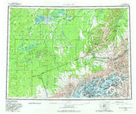 Mt McKinley Alaska Historical topographic map, 1:250000 scale, 1 X 3 Degree, Year 1958
