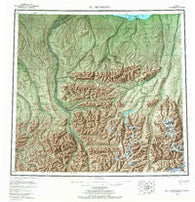 Mt. Michelson Alaska Historical topographic map, 1:250000 scale, 1 X 3 Degree, Year 1956