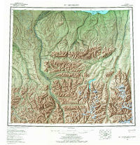 Mt. Michelson Alaska Historical topographic map, 1:250000 scale, 1 X 3 Degree, Year 1956