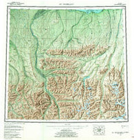 Mt. Michelson Alaska Historical topographic map, 1:250000 scale, 1 X 3 Degree, Year 1956