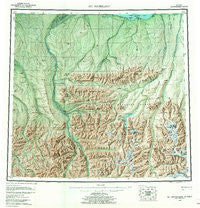 Mt. Michelson Alaska Historical topographic map, 1:250000 scale, 1 X 3 Degree, Year 1956