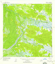 Nabesna C-1 Alaska Historical topographic map, 1:63360 scale, 15 X 15 Minute, Year 1955