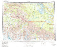 Nabesna Alaska Historical topographic map, 1:250000 scale, 1 X 3 Degree, Year 1960