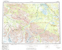 Nabesna Alaska Historical topographic map, 1:250000 scale, 1 X 3 Degree, Year 1960