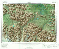 Nabesna Alaska Historical topographic map, 1:250000 scale, 1 X 3 Degree, Year 1960