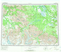Nabesna Alaska Historical topographic map, 1:250000 scale, 1 X 3 Degree, Year 1960