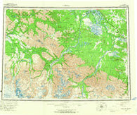 Nabesna Alaska Historical topographic map, 1:250000 scale, 1 X 3 Degree, Year 1960