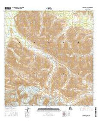Nabesna A-1 NW Alaska Current topographic map, 1:25000 scale, 7.5 X 7.5 Minute, Year 2016
