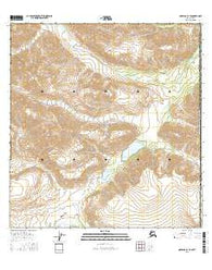 Nabesna A-1 SE Alaska Current topographic map, 1:25000 scale, 7.5 X 7.5 Minute, Year 2016
