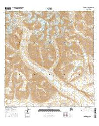 Nabesna A-1 SW Alaska Current topographic map, 1:25000 scale, 7.5 X 7.5 Minute, Year 2016