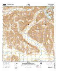 Nabesna A-2 SE Alaska Current topographic map, 1:25000 scale, 7.5 X 7.5 Minute, Year 2016