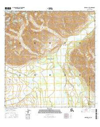 Nabesna A-3 NE Alaska Current topographic map, 1:25000 scale, 7.5 X 7.5 Minute, Year 2016