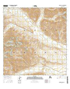 Nabesna A-3 NW Alaska Current topographic map, 1:25000 scale, 7.5 X 7.5 Minute, Year 2016