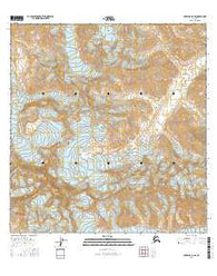 Nabesna A-4 SE Alaska Current topographic map, 1:25000 scale, 7.5 X 7.5 Minute, Year 2016