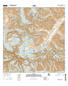 Nabesna A-4 SE Alaska Current topographic map, 1:25000 scale, 7.5 X 7.5 Minute, Year 2016