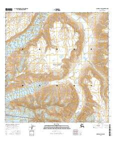 Nabesna A-5 SW Alaska Current topographic map, 1:25000 scale, 7.5 X 7.5 Minute, Year 2016
