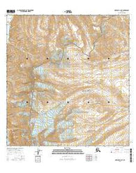 Nabesna A-6 NE Alaska Current topographic map, 1:25000 scale, 7.5 X 7.5 Minute, Year 2016