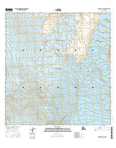 Nabesna A-6 SW Alaska Current topographic map, 1:25000 scale, 7.5 X 7.5 Minute, Year 2016