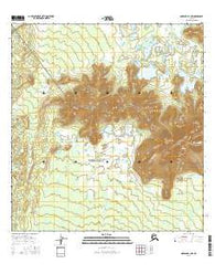 Nabesna B-1 NW Alaska Current topographic map, 1:25000 scale, 7.5 X 7.5 Minute, Year 2016
