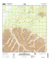 Nabesna B-2 SE Alaska Current topographic map, 1:25000 scale, 7.5 X 7.5 Minute, Year 2016