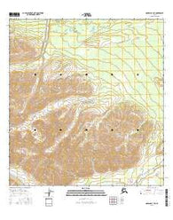 Nabesna B-3 NE Alaska Current topographic map, 1:25000 scale, 7.5 X 7.5 Minute, Year 2016