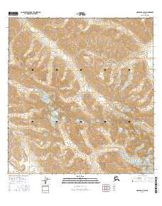 Nabesna B-3 SW Alaska Current topographic map, 1:25000 scale, 7.5 X 7.5 Minute, Year 2016