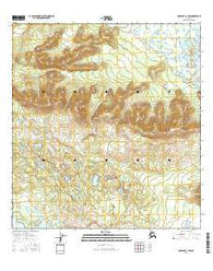 Nabesna C-2 NW Alaska Current topographic map, 1:25000 scale, 7.5 X 7.5 Minute, Year 2016