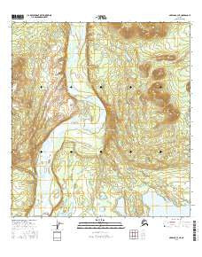 Nabesna C-3 NE Alaska Current topographic map, 1:25000 scale, 7.5 X 7.5 Minute, Year 2016