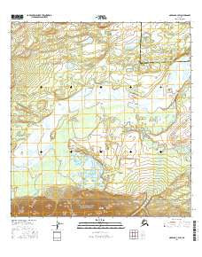 Nabesna C-3 SW Alaska Current topographic map, 1:25000 scale, 7.5 X 7.5 Minute, Year 2016