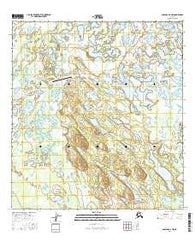 Nabesna D-2 NW Alaska Current topographic map, 1:25000 scale, 7.5 X 7.5 Minute, Year 2016
