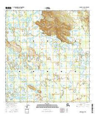 Nabesna D-2 SE Alaska Current topographic map, 1:25000 scale, 7.5 X 7.5 Minute, Year 2016