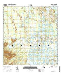 Nabesna D-2 SW Alaska Current topographic map, 1:25000 scale, 7.5 X 7.5 Minute, Year 2016