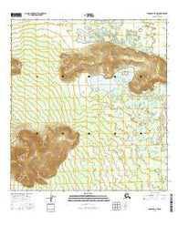 Nabesna D-3 NW Alaska Current topographic map, 1:25000 scale, 7.5 X 7.5 Minute, Year 2016