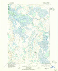 Naknek A-4 Alaska Historical topographic map, 1:63360 scale, 15 X 15 Minute, Year 1951