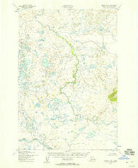 Naknek B-2 Alaska Historical topographic map, 1:63360 scale, 15 X 15 Minute, Year 1952