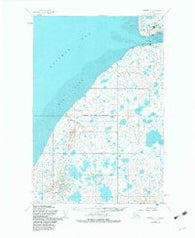 Naknek C-4 Alaska Historical topographic map, 1:63360 scale, 15 X 15 Minute, Year 1952