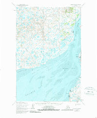 Naknek D-4 Alaska Historical topographic map, 1:63360 scale, 15 X 15 Minute, Year 1952
