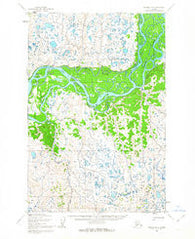 Naknek D-6 Alaska Historical topographic map, 1:63360 scale, 15 X 15 Minute, Year 1952