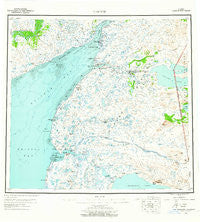 Naknek Alaska Historical topographic map, 1:250000 scale, 1 X 2 Degree, Year 1952