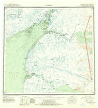 Naknek Alaska Historical topographic map, 1:250000 scale, 1 X 2 Degree, Year 1952