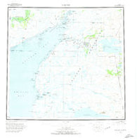 Naknek Alaska Historical topographic map, 1:250000 scale, 1 X 2 Degree, Year 1952