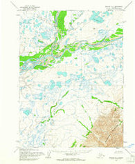 Noatak D-1 Alaska Historical topographic map, 1:63360 scale, 15 X 15 Minute, Year 1955