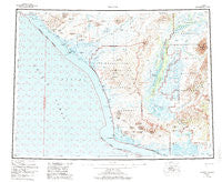 Noatak Alaska Historical topographic map, 1:250000 scale, 1 X 3 Degree, Year 1955