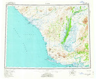Noatak Alaska Historical topographic map, 1:250000 scale, 1 X 3 Degree, Year 1955