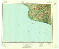 Nome Alaska Historical topographic map, 1:250000 scale, 1 X 3 Degree, Year 1950
