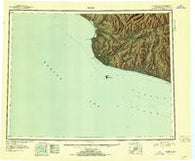 Nome Alaska Historical topographic map, 1:250000 scale, 1 X 3 Degree, Year 1951
