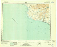 Nome Alaska Historical topographic map, 1:250000 scale, 1 X 3 Degree, Year 1951